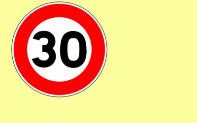 ATTENTION ! A compter du 1er octobre : 30Km/h sur l’ensemble du village